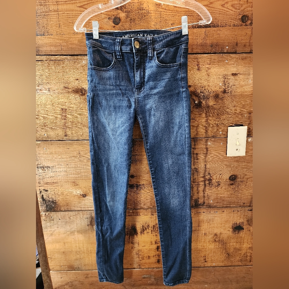 American eagle outfitters- size 0 denim skinny jeans